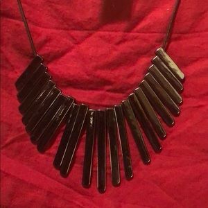 Kenneth Cole new elegant black bib necklace/choker